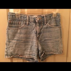 Levi Tow Blue Denim Shorts, Size 7